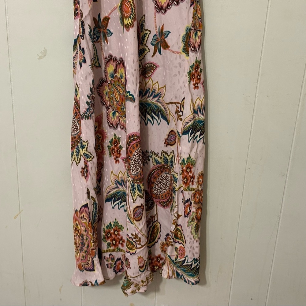 Kachel x Anthropologie Floral Flutter Sleeve Midi Dress Pink Romantic Boho Size - Picture 10 of 16
